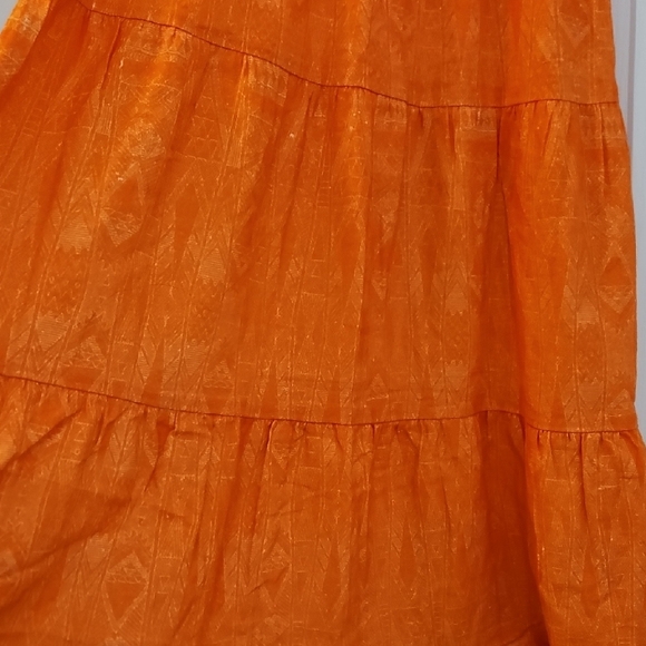 Wet Linen Vermillion Resort Casual Aztec Waistband Maxi Skirt Coverup Size XS - Picture 7 of 7